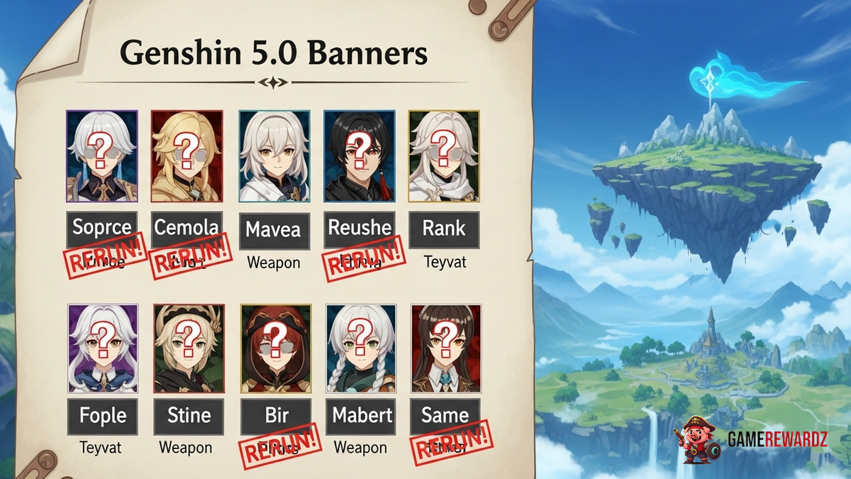 Leaked Genshin 5.0 Banners – These Characters Are Getting A Shocking Rerun!